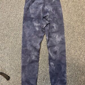 Lululemon navy tie-dye align leggings